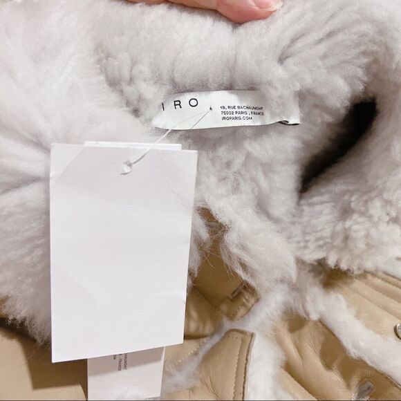 IRO Kwood shearing jacket Beige - Picture 8 of 14